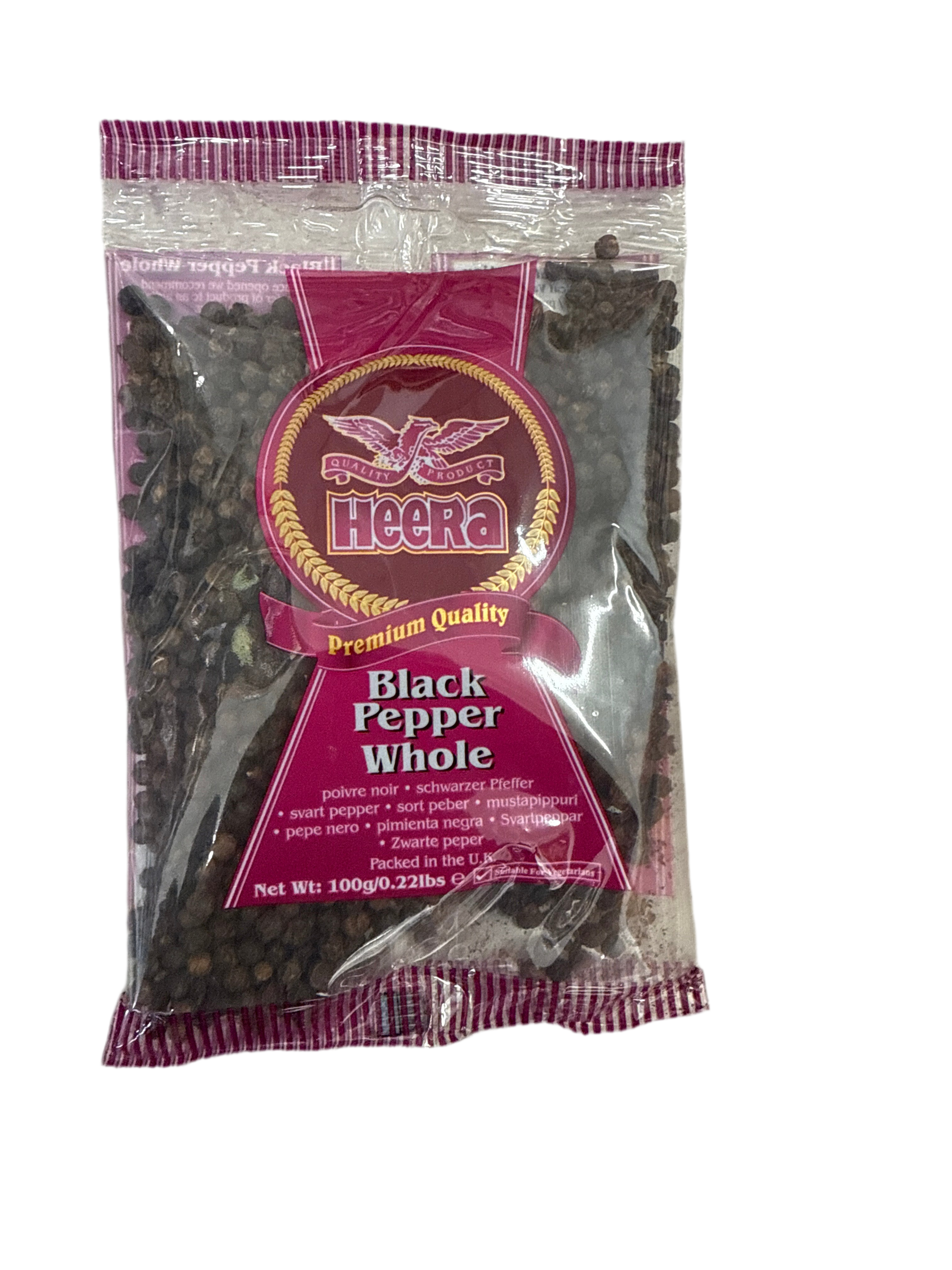 Heera Black Pepper Whole 100g