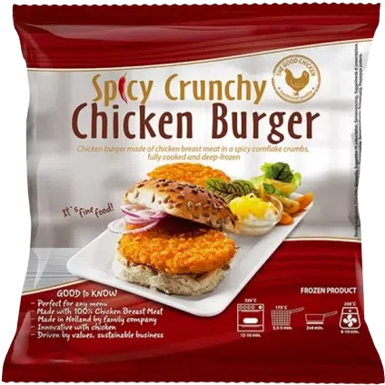 Crown Spicy Crunchy Chicken Burger - 1 KG