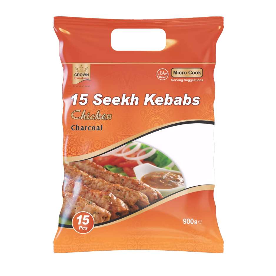 Crown Seekh Kebabs Chicken (charcoal)