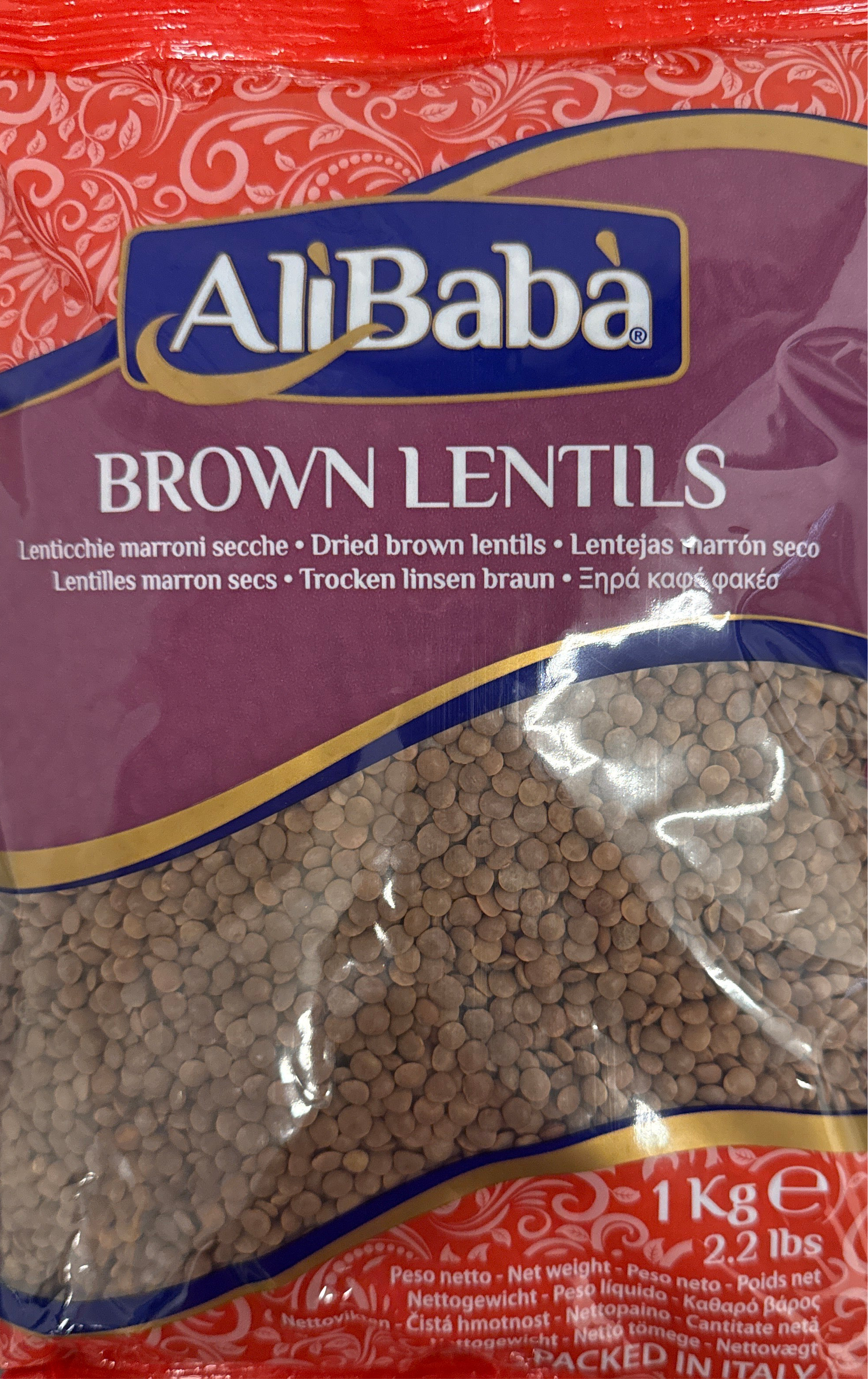 Ali Baba Brown Lentils 1kg