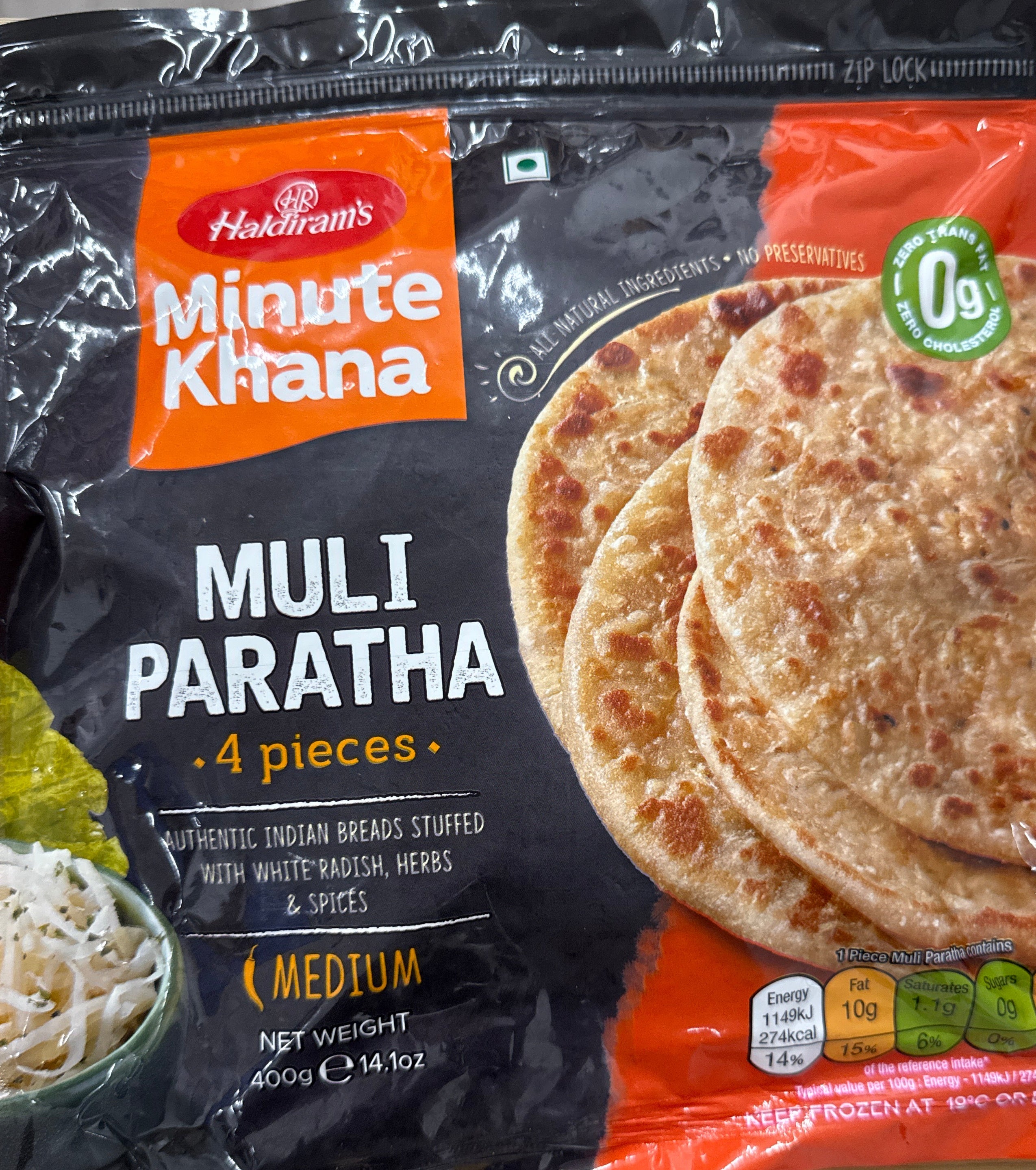 Haldiram muli paratha