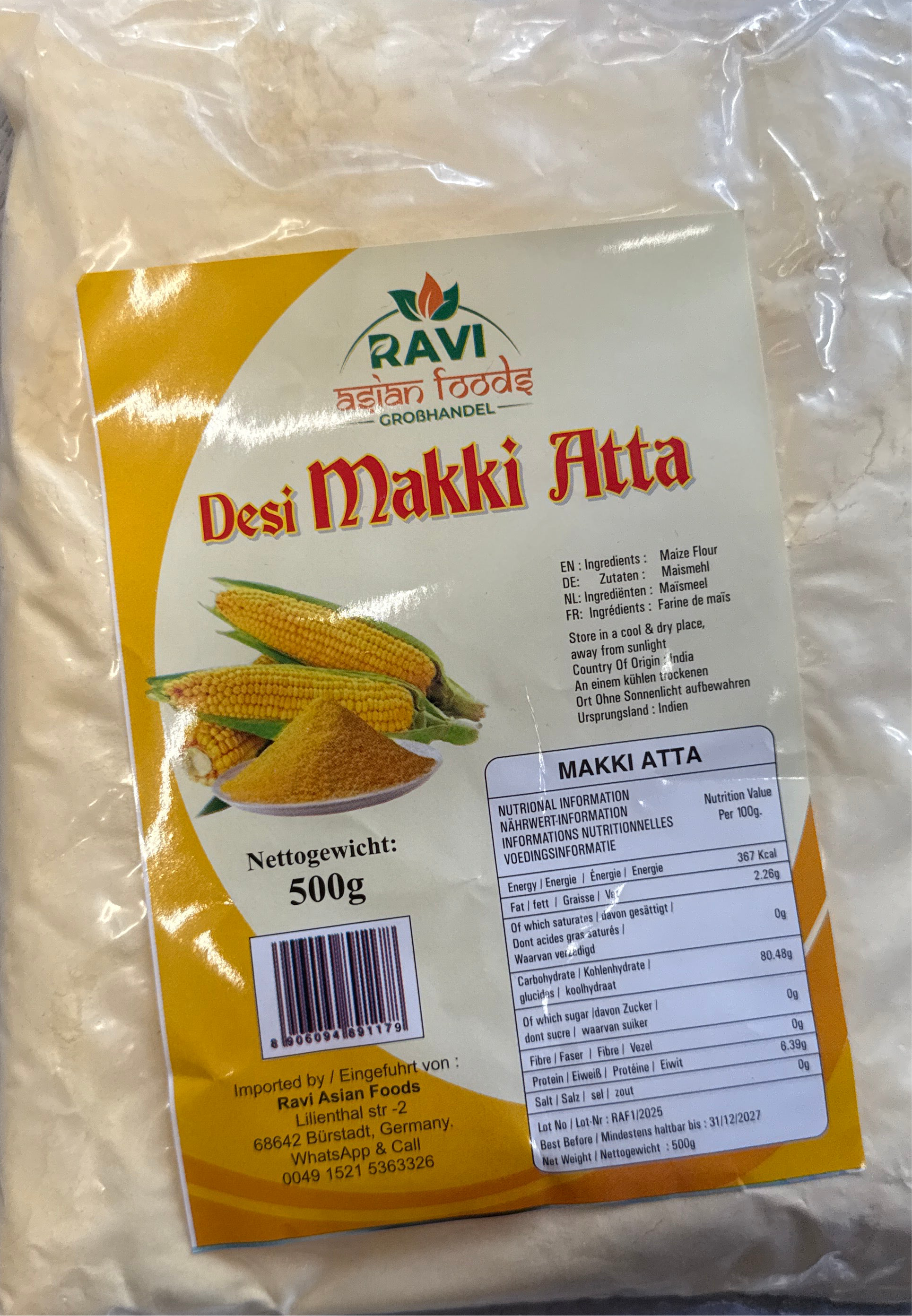 Ravi makki atta 500g