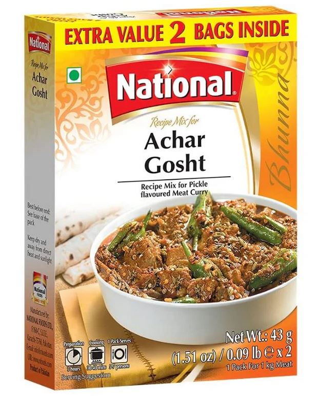 Achar Gosht Masala 86g - National