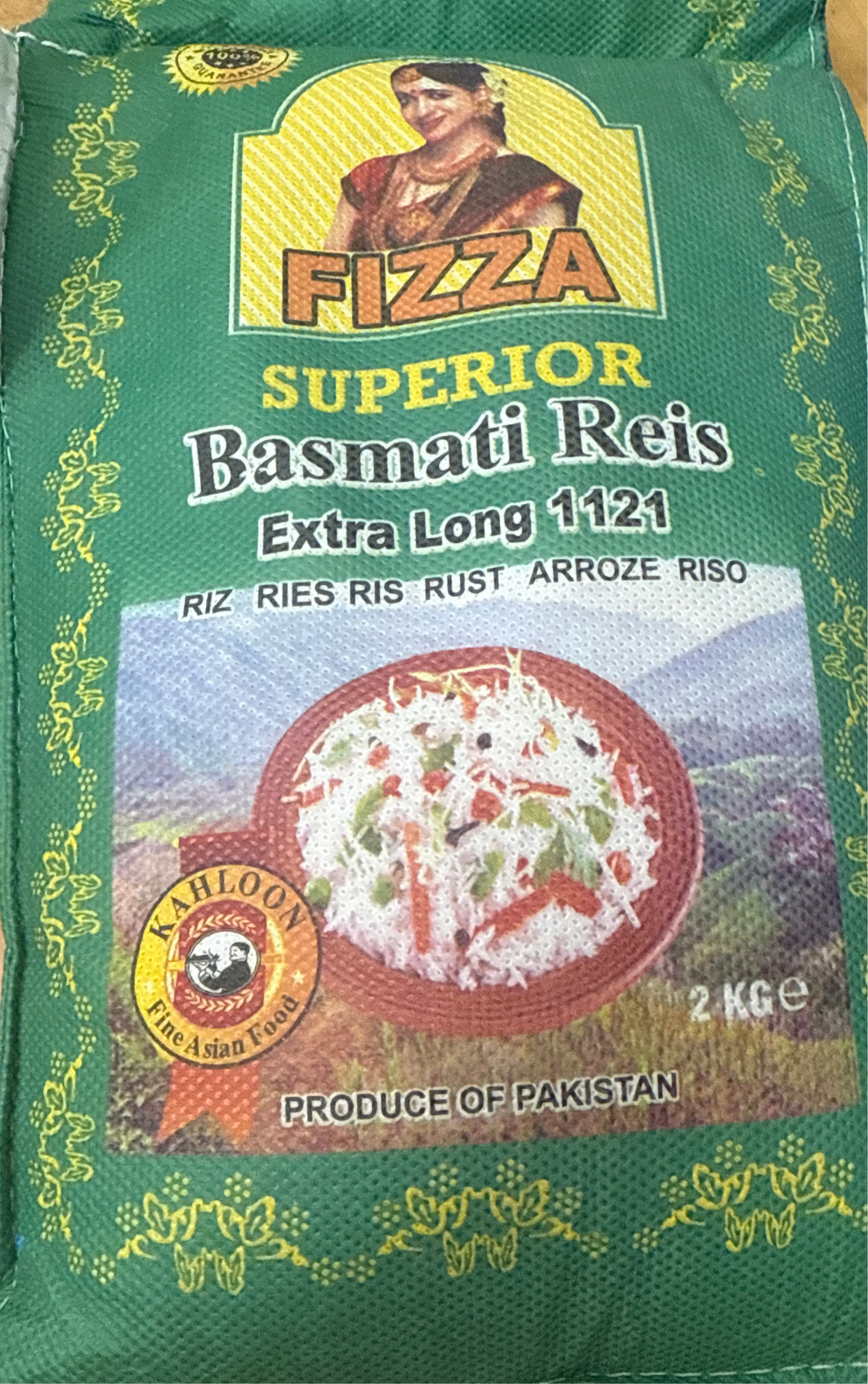 Fizza Basmati Rice 2kg