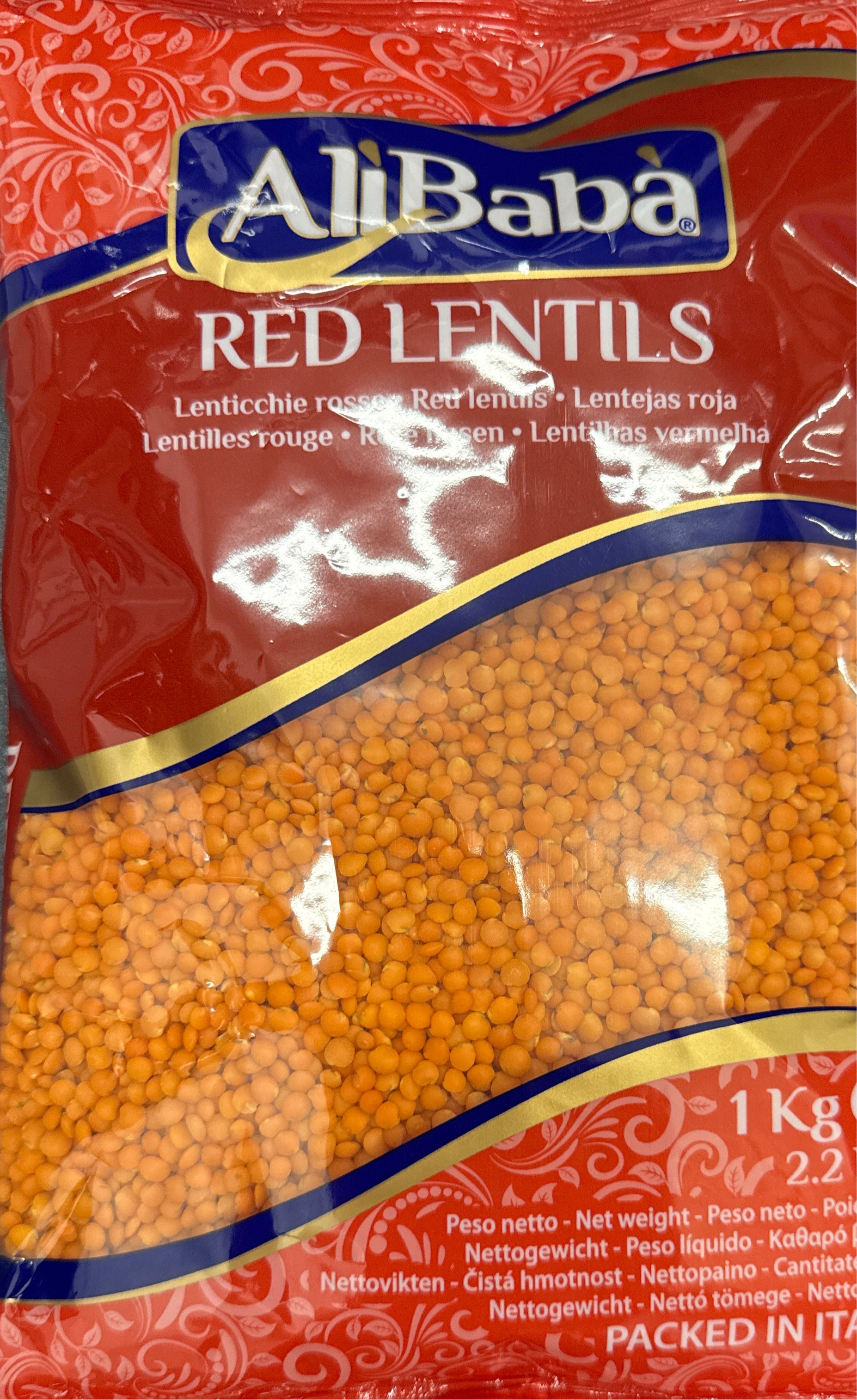 Ali Baba Red Lentils Football 1kg