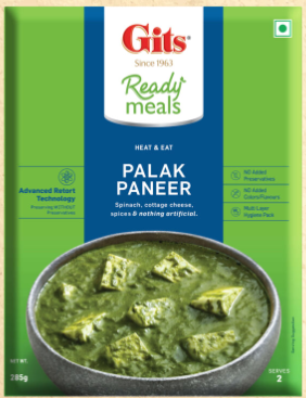 RTE Gits Palak Paneer 300g