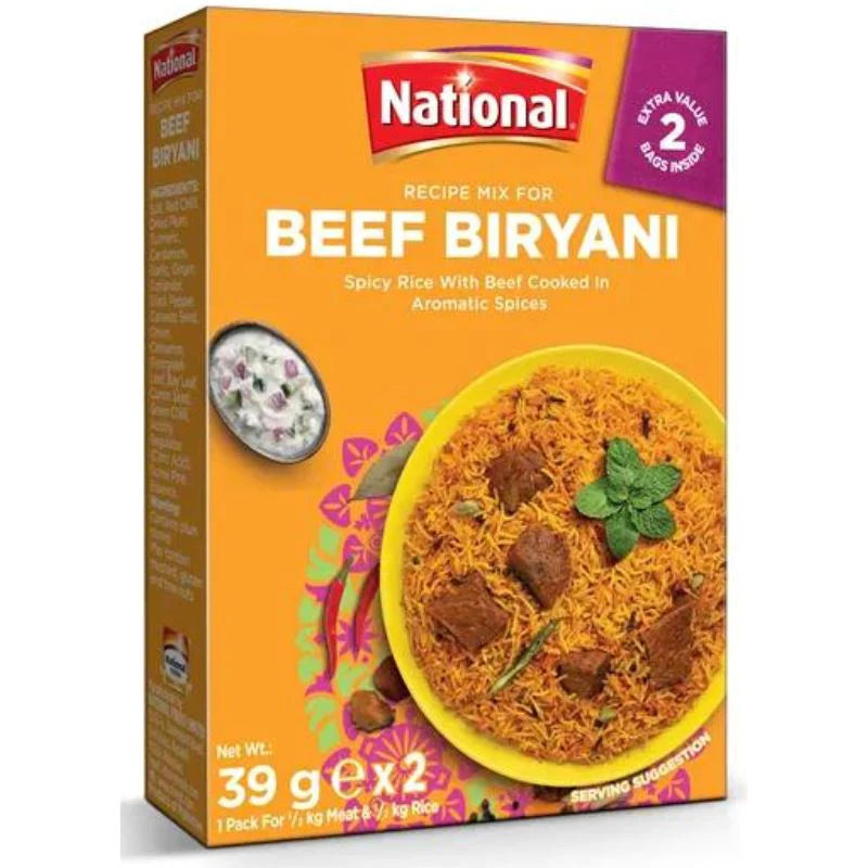NATIONAL BEEF BIRYANI MASALA 78G