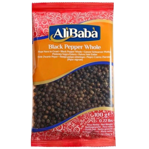BLACK PEPPER WHOLE ALI BABA 100G