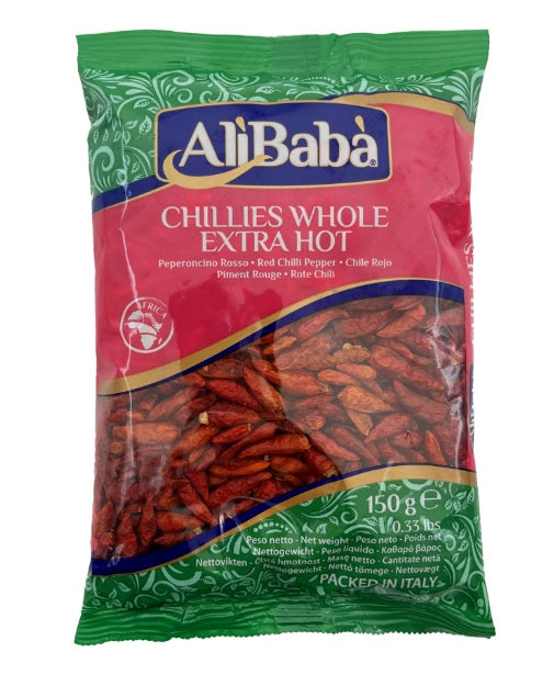 CHILLIES WHOLE EX.HOT ALI BABA 150G