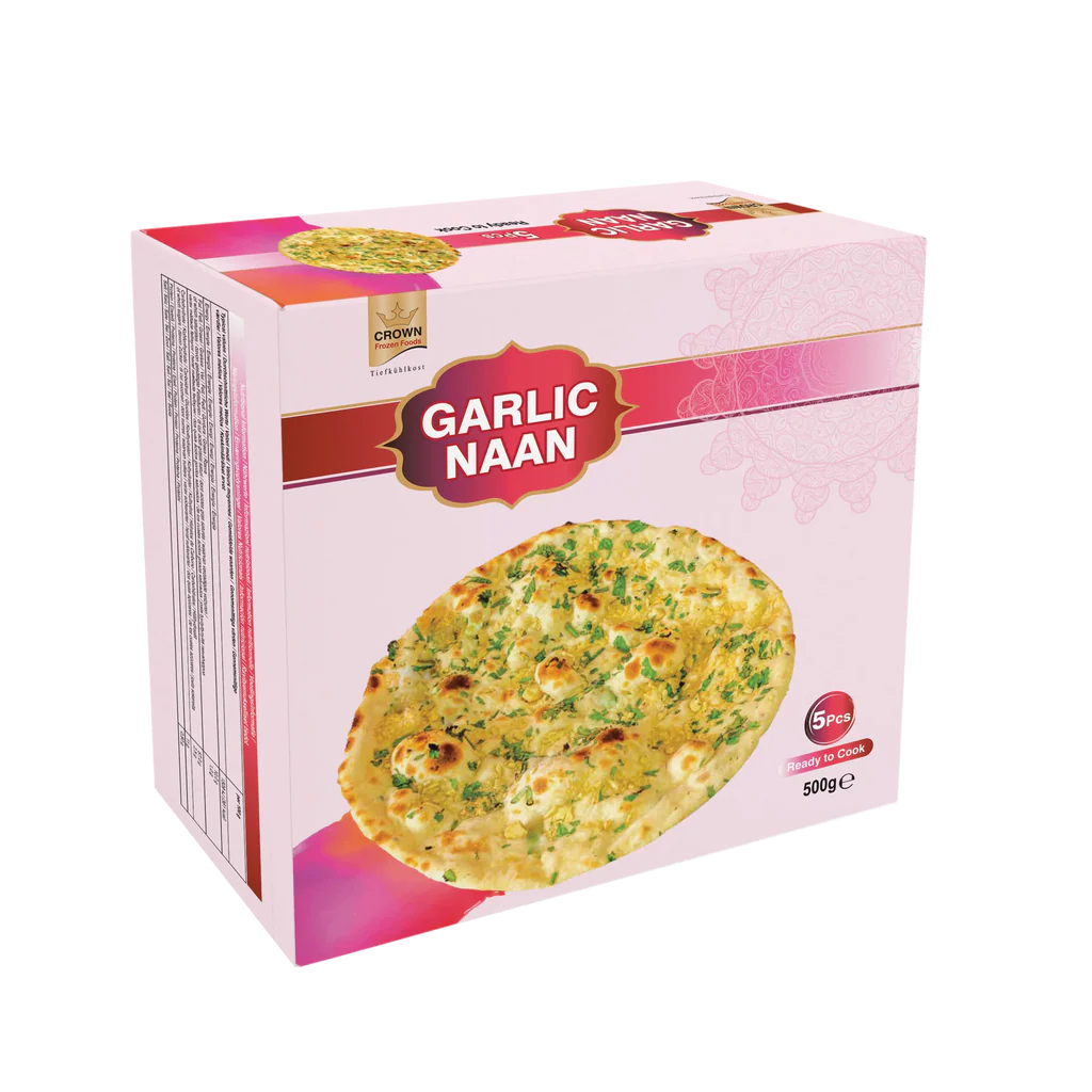 Crown Garlic Naan - 5 Pcs 500 gm