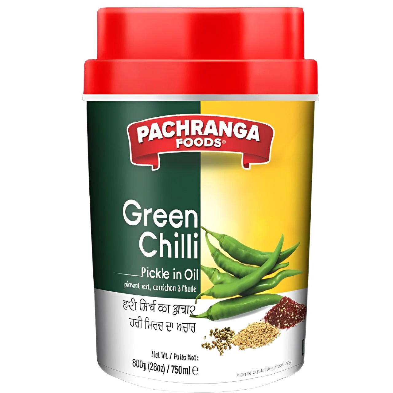 Pachranga - Green Chilli Pickle 800g