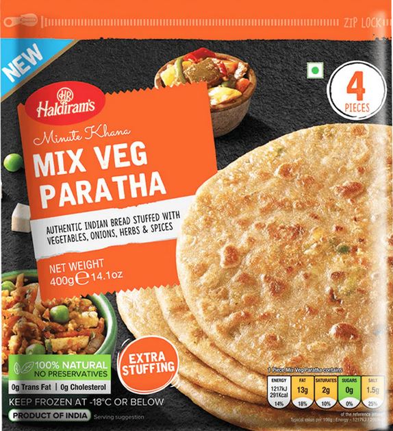 Haldiram mix veg paratha