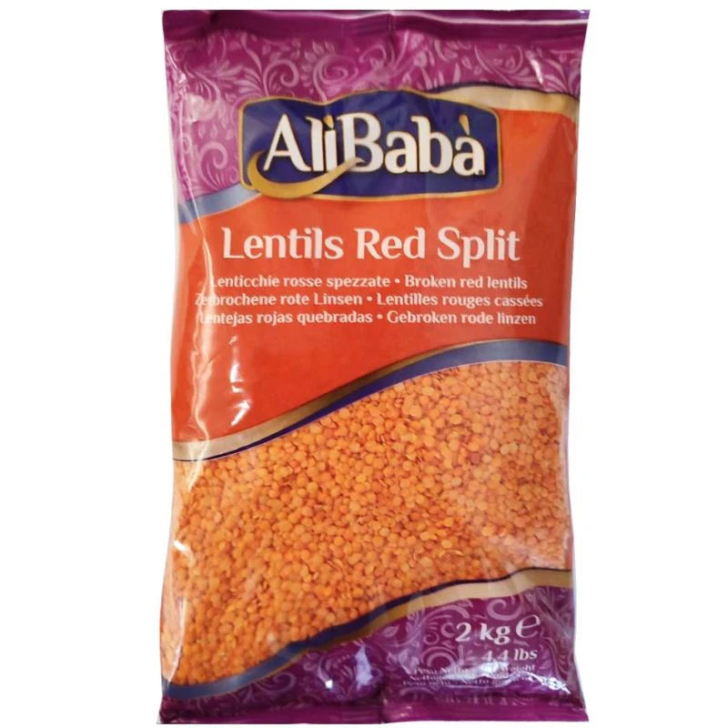 LENTILS RED SPLIT ALI BABA 1KG