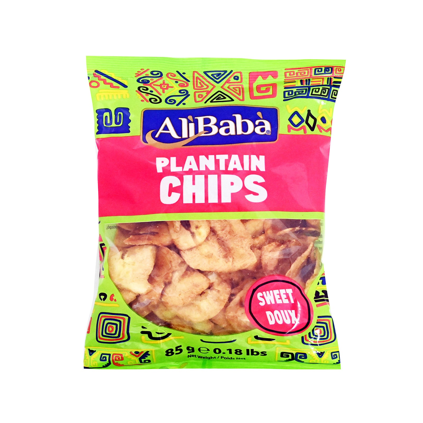 ALI BABA CHIPS PLANTAIN SWEET 85G