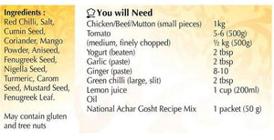 Achar Gosht Masala 86g - National