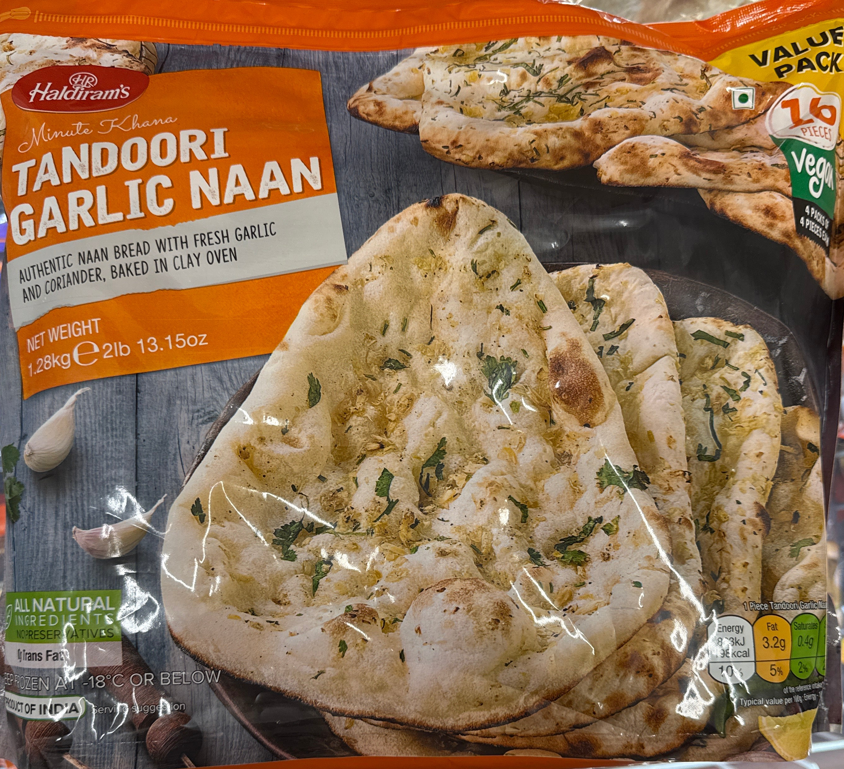 Haldiram tandoori garlic naan