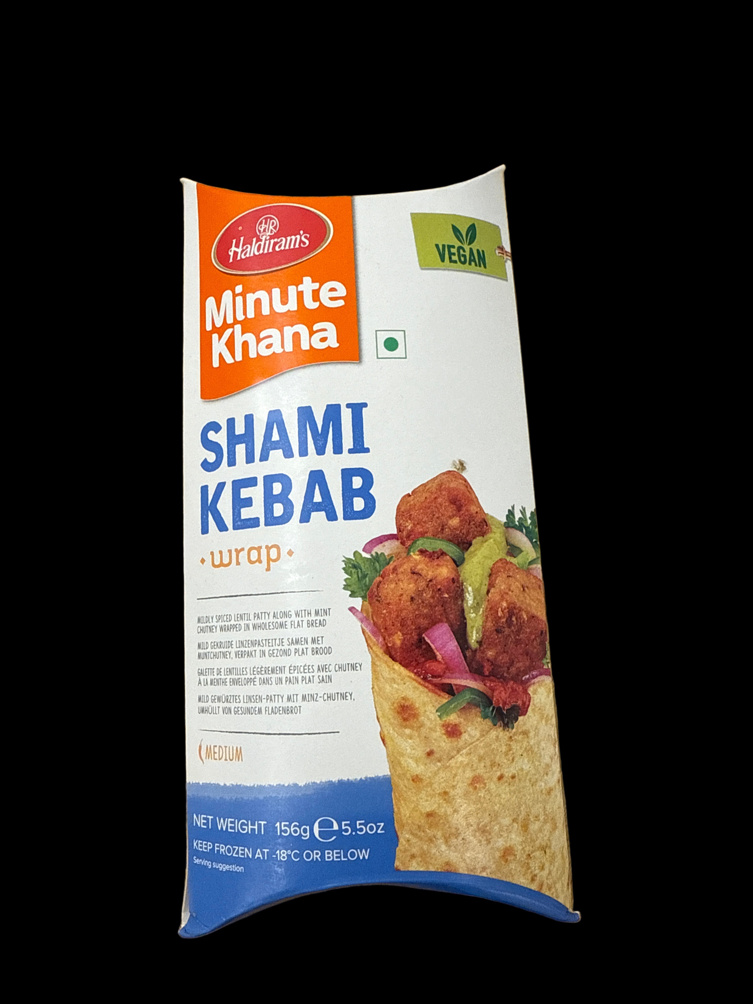 Haldiram shami kebab wrap
