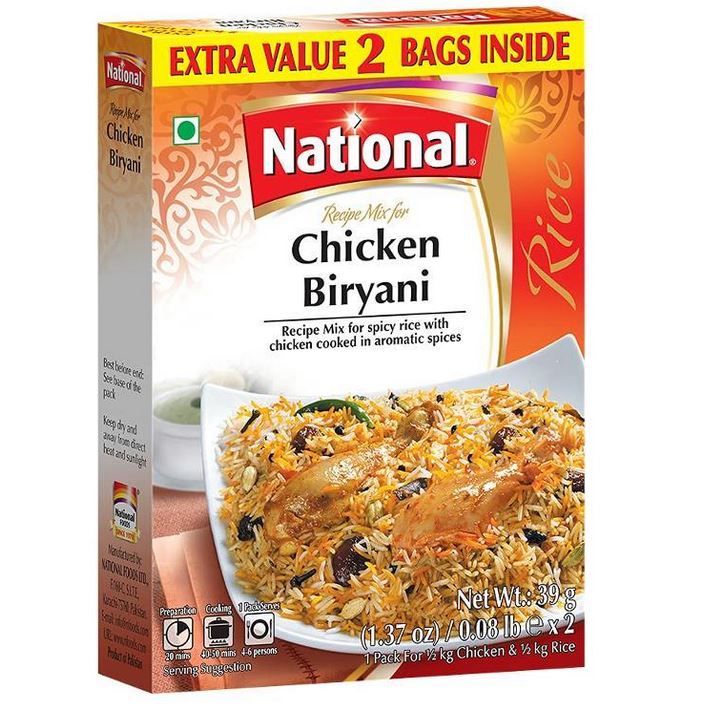 National chicken biryani Masala