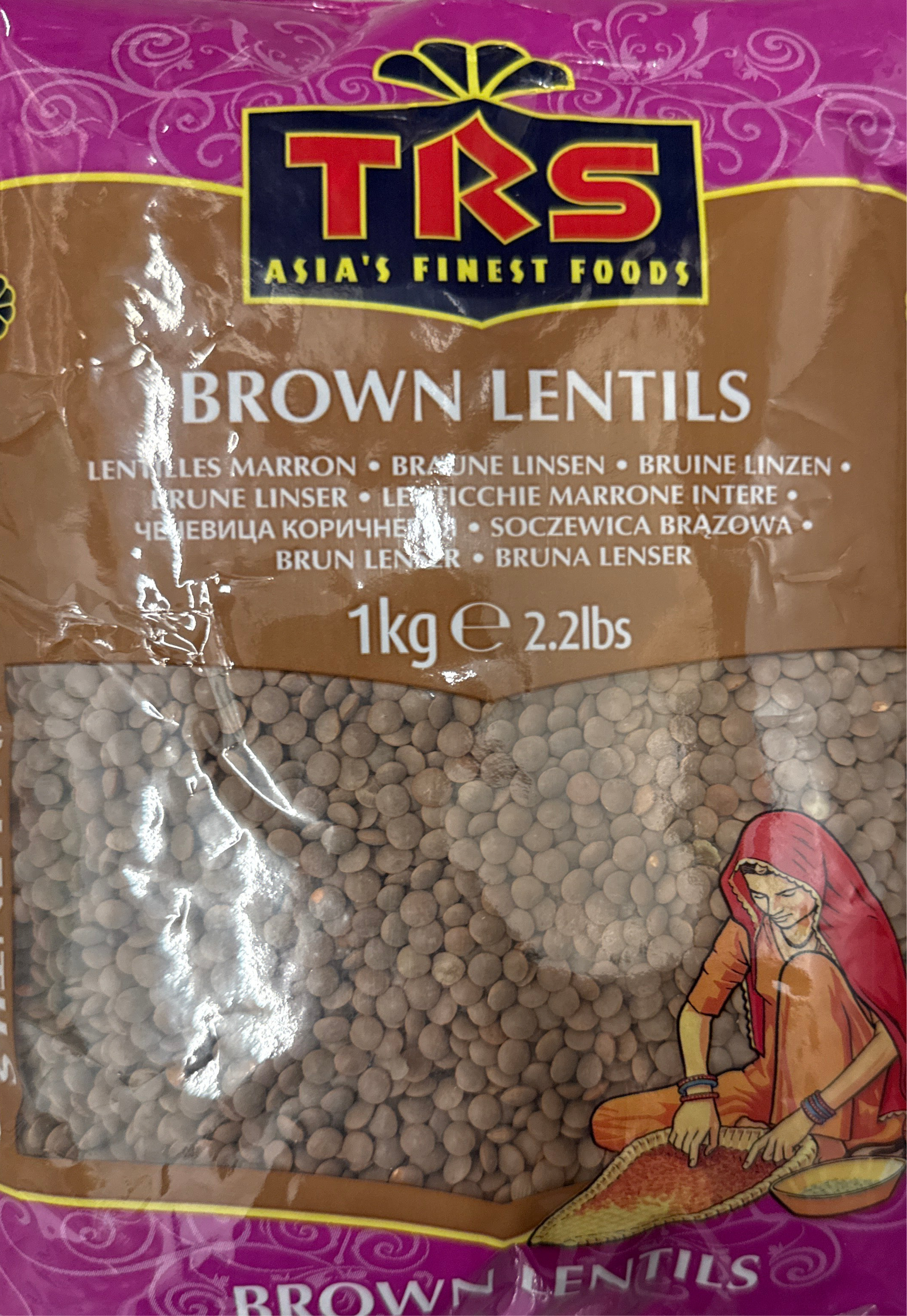 TRS Brown Lentils 1kg