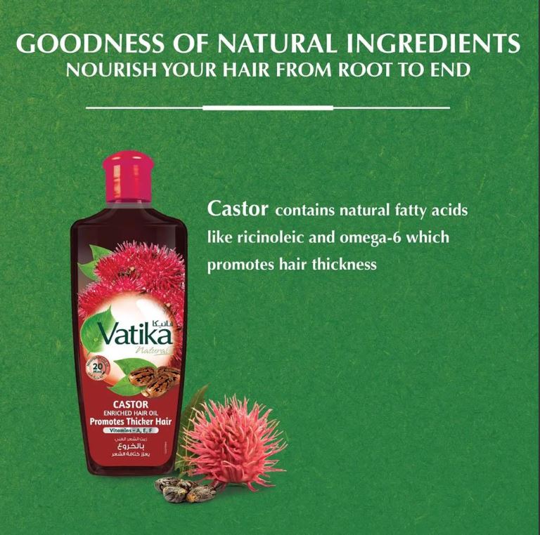 VATIKA CASTOR OIL 200ML