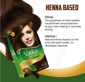 Vatika Dark Brown Mehndi Powder 60g