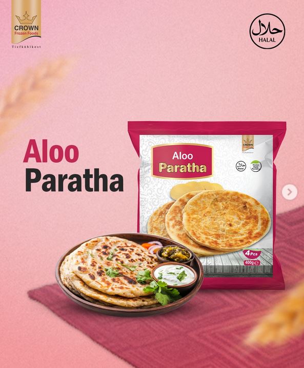 Frozen Crown Aloo Paratha (4pcs) 400gm
