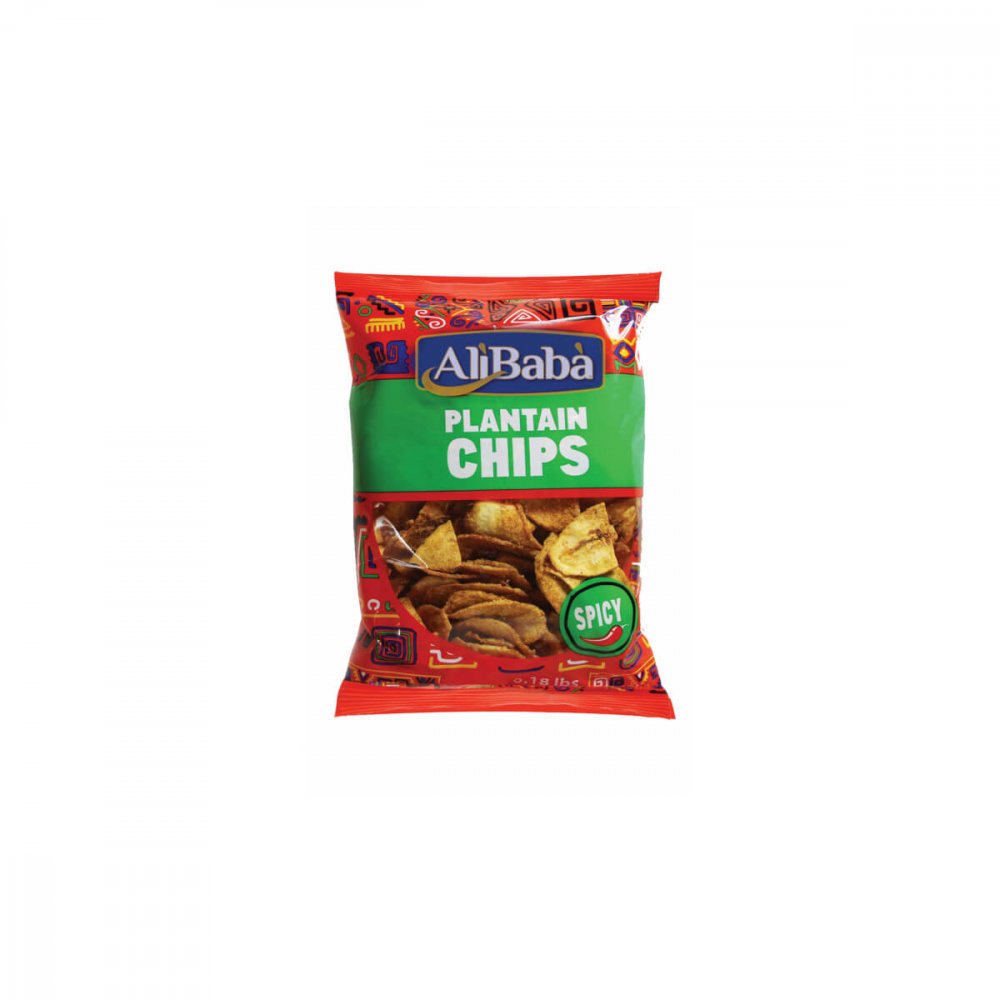 ALI BABA CHIPS PLANTAIN SPICY 85G