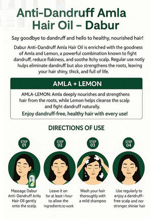 Dabur AMLA Anti Dandruff Hair Oil 200ml