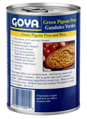 Goya Green Pigeon Peas Can