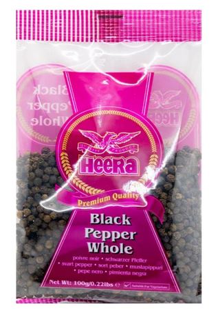 Heera Black Pepper Whole 100g
