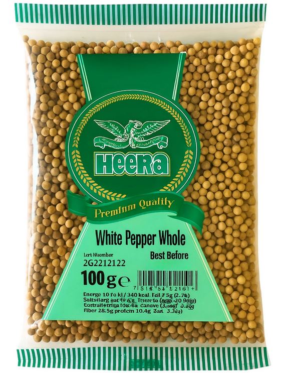 Heera White pepper whole 100g