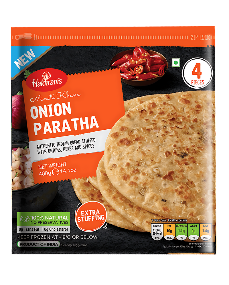 Haldiram onion paratha
