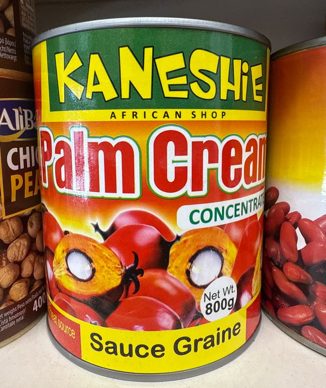 Palm cream sauce graine